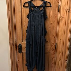 Italian Linen Loose Fit Overalls